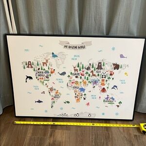 My Amazing World Illustrated Map Wall Art